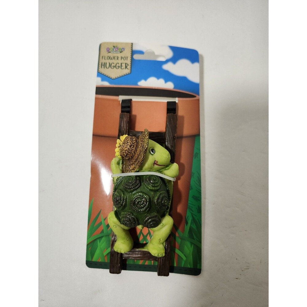 Flower Pot Hugger Turtle